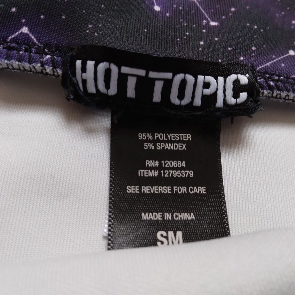 Hot Topic Constellations Skater Skirt Purple Black Mystical Goth Punk Juniors SM - Picture 7 of 10